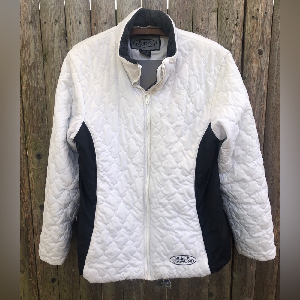 BLACK DIAMOND Jacket Coat Outerwear White & Black Women’s Size L